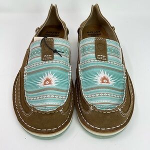 Womens Ariat Cruiser Sendero Logo Print Leather Size 11 NWT